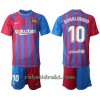 FC Barcelona Ronaldinho 10 Hjemme 2021-22 - Barn Draktsett